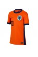 Nederland Memphis Depay #10 Fotballdrakt Hjemme Klær Dame EM 2024 Korte ermer
